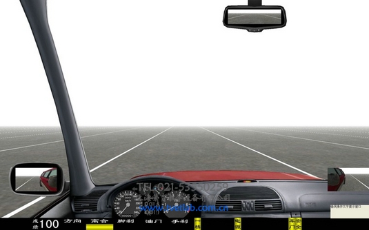 汽车驾驶模拟器视窗
