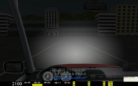 汽车驾驶模拟器灯光