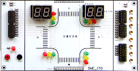 交通灯实验模拟电路