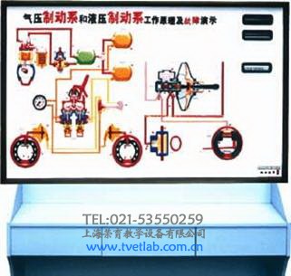液压制动和气压制动工作原理及故障演示台
