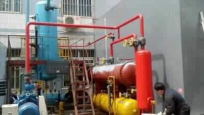 真实部件构成氨制冷系统模拟实验设备